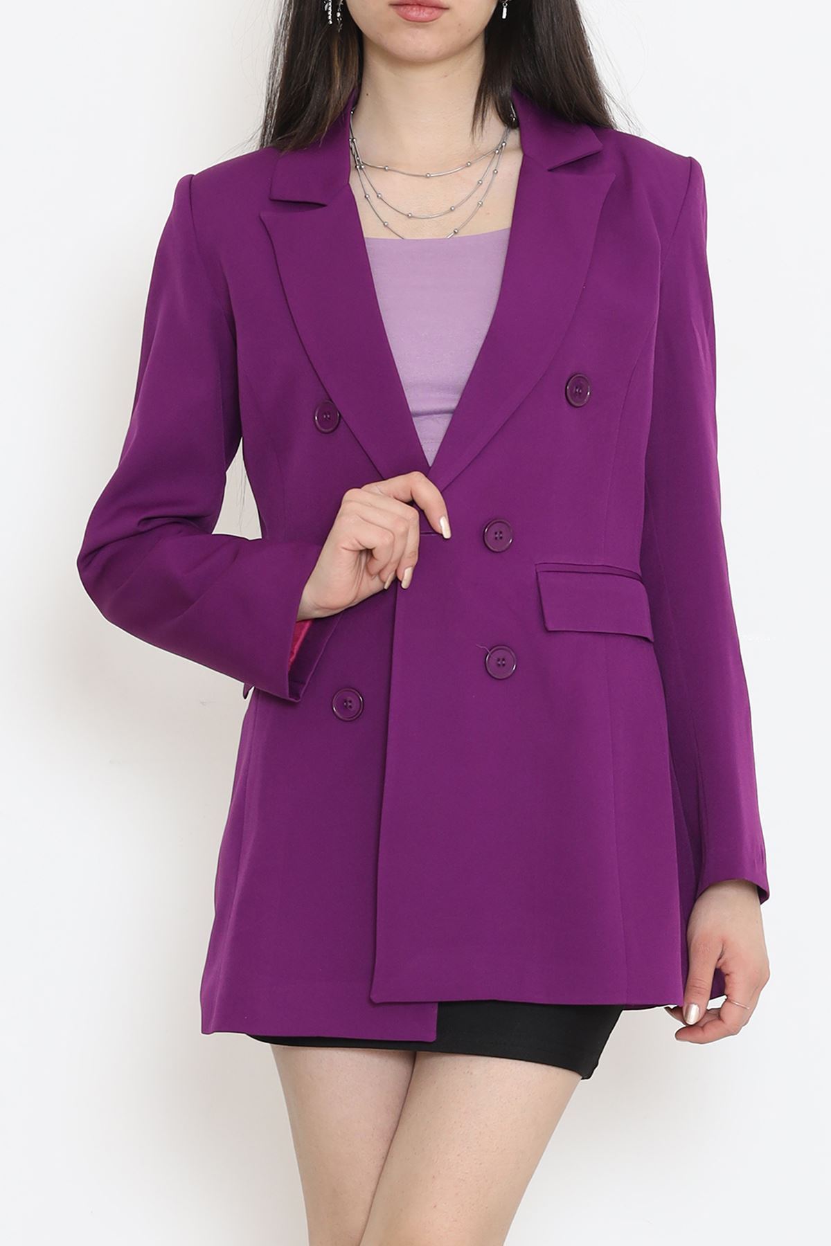 Blazer Ceket Mor - 15528.791.